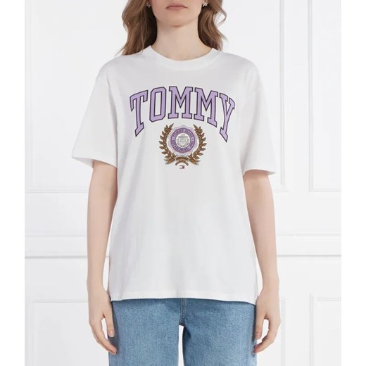 Tommy Jeans T-shirt VARSITY SPORT 3 | Relaxed fit ze sklepu Gomez Fashion Store w kategorii Bluzki damskie - zdjęcie 184355927