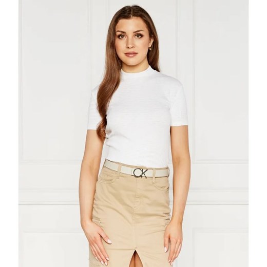 Calvin Klein Jeans T-shirt | Regular Fit ze sklepu Gomez Fashion Store w kategorii Bluzki damskie - zdjęcie 184355968