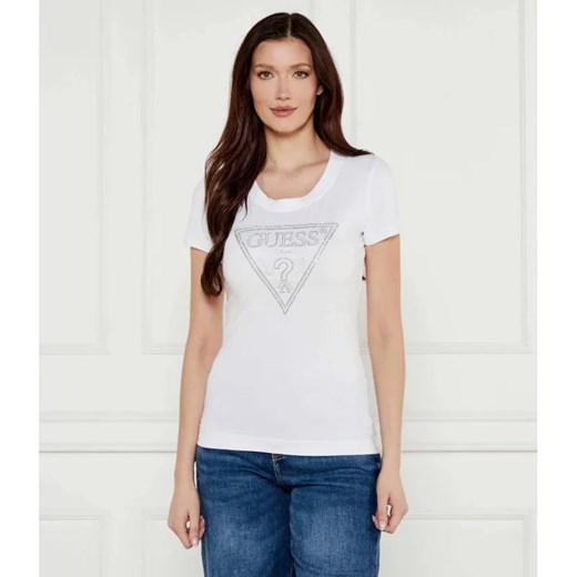 GUESS T-shirt | Slim Fit ze sklepu Gomez Fashion Store w kategorii Bluzki damskie - zdjęcie 184355975