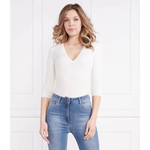 Elisabetta Franchi Bluzka | Slim Fit | z dodatkiem jedwabiu ze sklepu Gomez Fashion Store w kategorii Bluzki damskie - zdjęcie 184356059