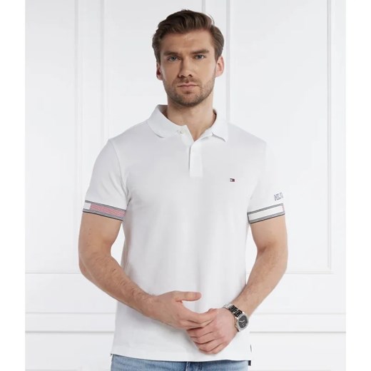 Tommy Hilfiger Polo FLAG CUFF | Slim Fit ze sklepu Gomez Fashion Store w kategorii T-shirty męskie - zdjęcie 184356135
