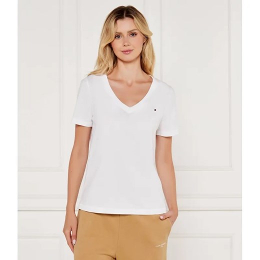Tommy Hilfiger T-shirt | Regular Fit ze sklepu Gomez Fashion Store w kategorii Bluzki damskie - zdjęcie 184356147