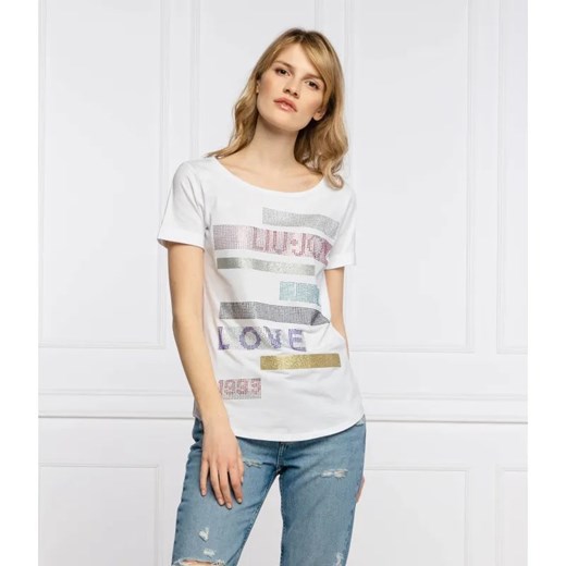 Liu Jo Sport T-shirt | Regular Fit ze sklepu Gomez Fashion Store w kategorii Bluzki damskie - zdjęcie 184356185