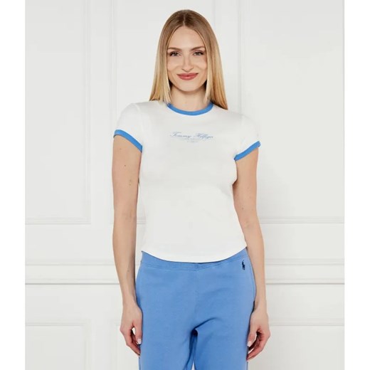 Tommy Hilfiger T-shirt | Slim Fit ze sklepu Gomez Fashion Store w kategorii Bluzki damskie - zdjęcie 184356267