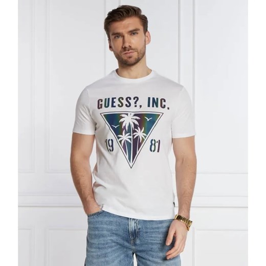 GUESS T-shirt | Slim Fit ze sklepu Gomez Fashion Store w kategorii T-shirty męskie - zdjęcie 184356268
