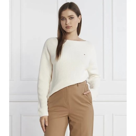 Tommy Hilfiger Sweter STITCH OPEN | Regular Fit ze sklepu Gomez Fashion Store w kategorii Swetry damskie - zdjęcie 184356275