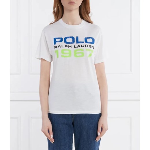 POLO RALPH LAUREN T-shirt polo 1967 | Regular Fit ze sklepu Gomez Fashion Store w kategorii Bluzki damskie - zdjęcie 184356375
