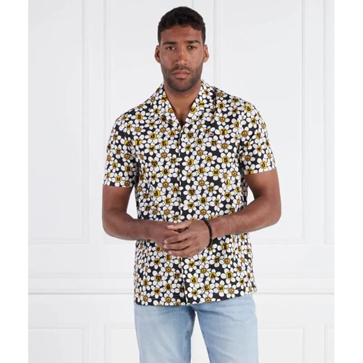 Tommy Jeans Koszula TJM AOP NYC GROWN DAISY | Relaxed fit ze sklepu Gomez Fashion Store w kategorii Koszule męskie - zdjęcie 184356387