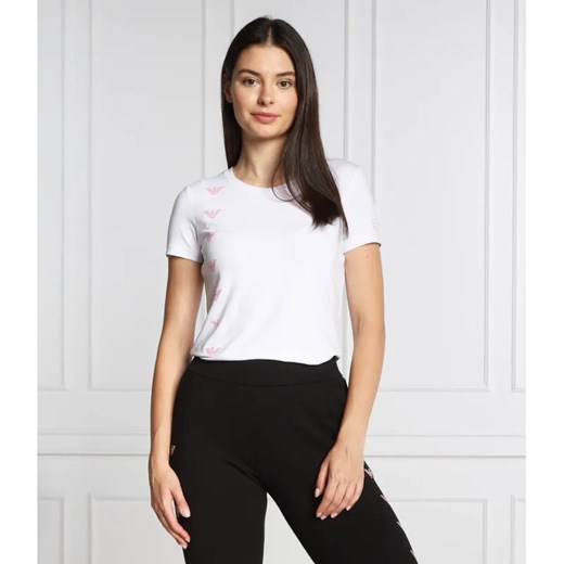 EA7 T-shirt | Regular Fit ze sklepu Gomez Fashion Store w kategorii Bluzki damskie - zdjęcie 184356397