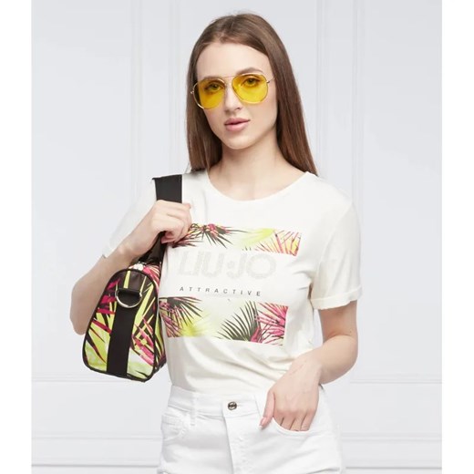 Liu Jo Sport T-shirt | Regular Fit ze sklepu Gomez Fashion Store w kategorii Bluzki damskie - zdjęcie 184356398