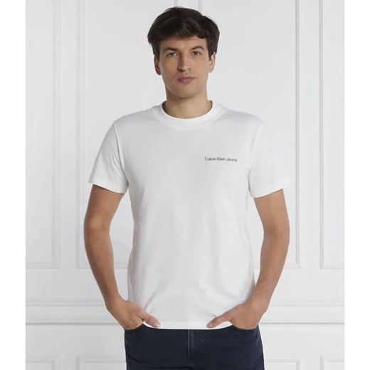 Calvin Klein Jeans T-shirt LOGO TAPE | Regular Fit ze sklepu Gomez Fashion Store w kategorii T-shirty męskie - zdjęcie 184356436
