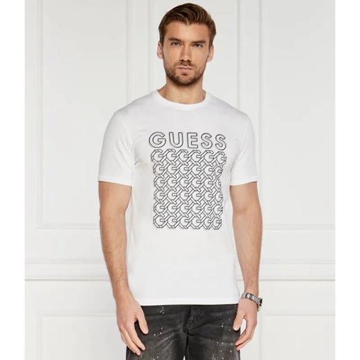 GUESS T-shirt G CHAIN | Slim Fit ze sklepu Gomez Fashion Store w kategorii T-shirty męskie - zdjęcie 184356449