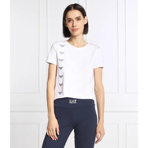EA7 T-shirt | Regular Fit ze sklepu Gomez Fashion Store w kategorii Bluzki damskie - zdjęcie 184356456