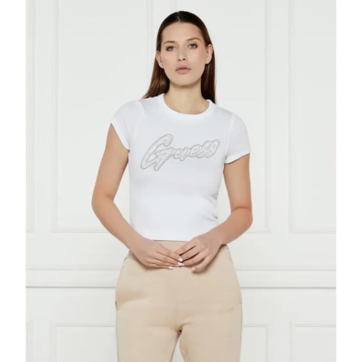 GUESS T-shirt | Cropped Fit ze sklepu Gomez Fashion Store w kategorii Bluzki damskie - zdjęcie 184356476