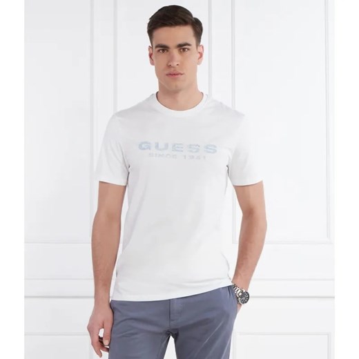 GUESS T-shirt | Slim Fit | stretch ze sklepu Gomez Fashion Store w kategorii T-shirty męskie - zdjęcie 184356545