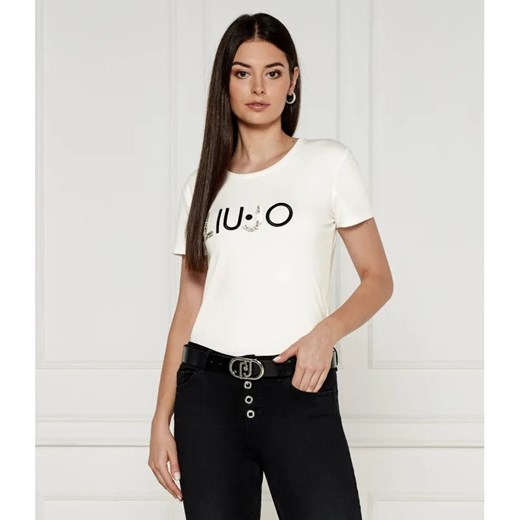 Liu Jo Sport T-shirt | Regular Fit ze sklepu Gomez Fashion Store w kategorii Bluzki damskie - zdjęcie 184356578