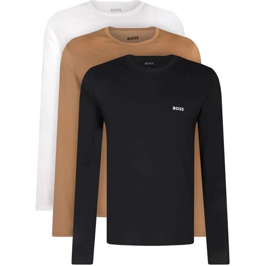 BOSS BLACK Longsleeve 3-pack Classic | Regular Fit ze sklepu Gomez Fashion Store w kategorii T-shirty męskie - zdjęcie 184356625