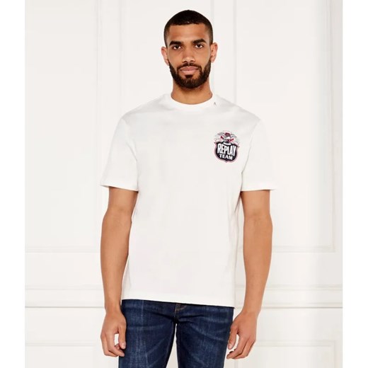 Replay T-shirt | Regular Fit ze sklepu Gomez Fashion Store w kategorii T-shirty męskie - zdjęcie 184356768