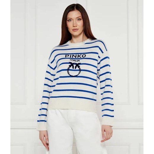 Pinko Wełniany sweter NEW BURGOS | Regular Fit ze sklepu Gomez Fashion Store w kategorii Swetry damskie - zdjęcie 184356785
