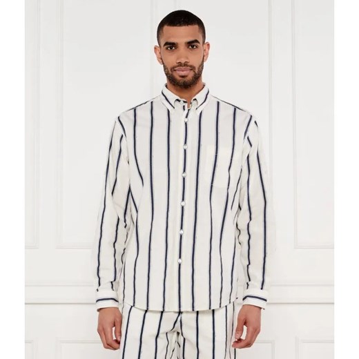 BOSS ORANGE Koszula Lambey_2_M | Relaxed fit | z dodatkiem lnu ze sklepu Gomez Fashion Store w kategorii Koszule męskie - zdjęcie 184356798