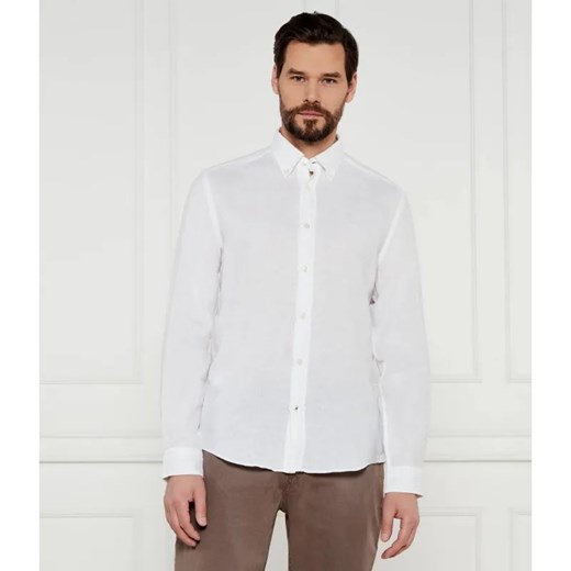 BOSS BLACK Lniana koszula H-LIAM-BD-E-C1-243 | Regular Fit ze sklepu Gomez Fashion Store w kategorii Koszule męskie - zdjęcie 184356815
