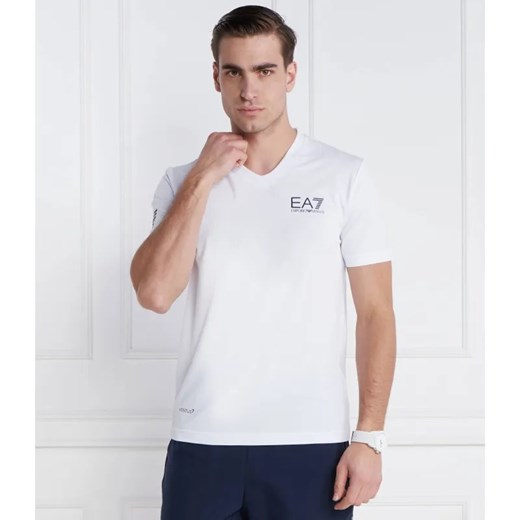 EA7 T-shirt | Regular Fit ze sklepu Gomez Fashion Store w kategorii T-shirty męskie - zdjęcie 184356829