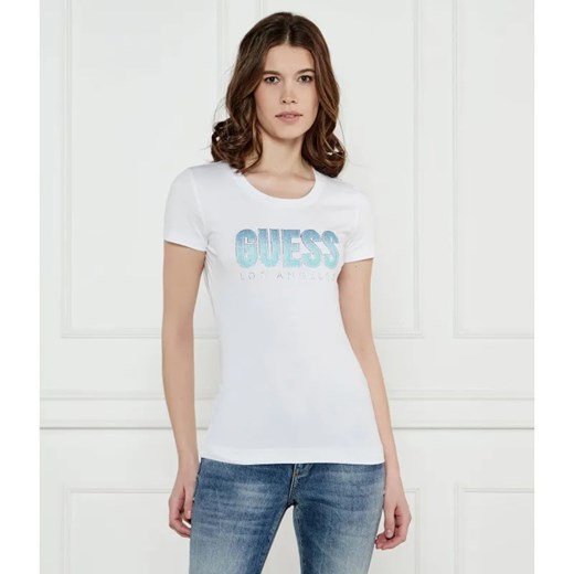 GUESS T-shirt | Slim Fit ze sklepu Gomez Fashion Store w kategorii Bluzki damskie - zdjęcie 184356919