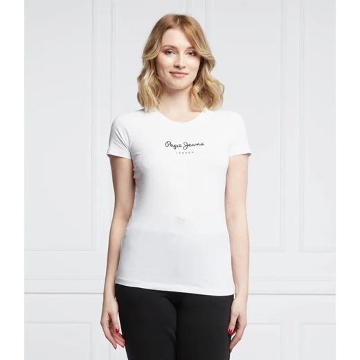 Pepe Jeans London T-shirt | Slim Fit ze sklepu Gomez Fashion Store w kategorii Bluzki damskie - zdjęcie 184356986