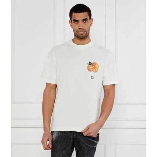 HUGO T-shirt Dartiee | Oversize fit ze sklepu Gomez Fashion Store w kategorii T-shirty męskie - zdjęcie 184357005