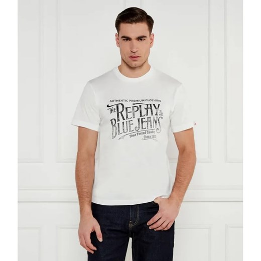 Replay T-shirt | Regular Fit ze sklepu Gomez Fashion Store w kategorii T-shirty męskie - zdjęcie 184357018