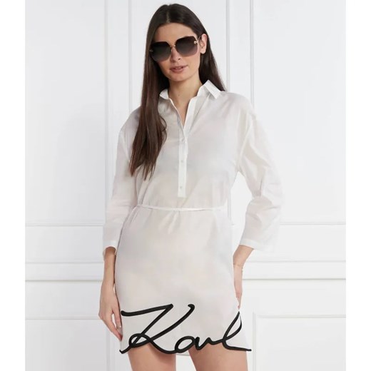 Karl Lagerfeld Sukienka SIGNATURE ze sklepu Gomez Fashion Store w kategorii Sukienki - zdjęcie 184357086