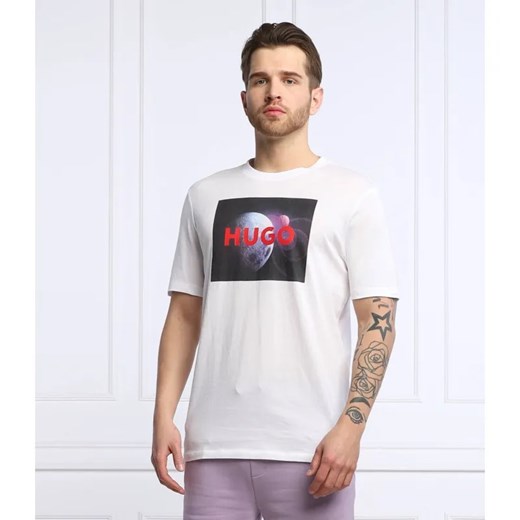 HUGO T-shirt Dupiter | Regular Fit ze sklepu Gomez Fashion Store w kategorii T-shirty męskie - zdjęcie 184357096