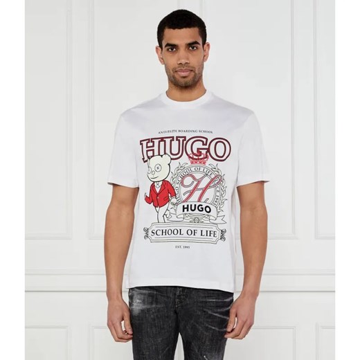 HUGO T-shirt Daporoni | Loose fit ze sklepu Gomez Fashion Store w kategorii T-shirty męskie - zdjęcie 184357135