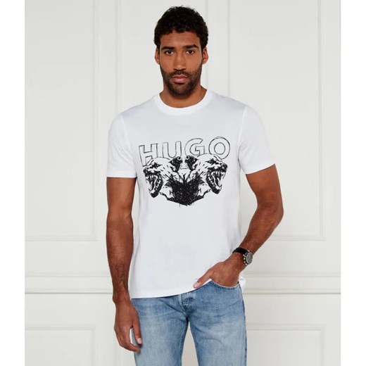 HUGO T-shirt Durro | Regular Fit ze sklepu Gomez Fashion Store w kategorii T-shirty męskie - zdjęcie 184357197