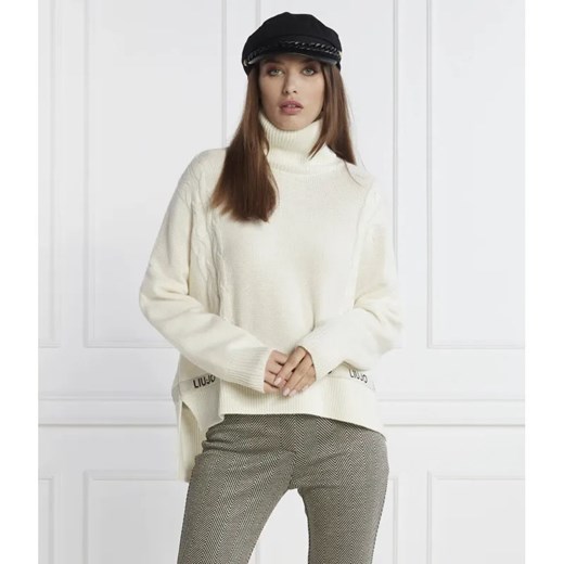 Liu Jo Sport Golf | Regular Fit | z dodatkiem wełny ze sklepu Gomez Fashion Store w kategorii Swetry damskie - zdjęcie 184357235