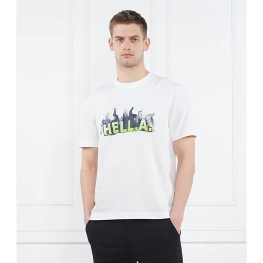 BOSS ORANGE T-shirt TeeFire | Oversize fit ze sklepu Gomez Fashion Store w kategorii T-shirty męskie - zdjęcie 184357327