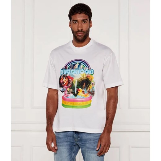 HUGO T-shirt Duwood | Regular Fit ze sklepu Gomez Fashion Store w kategorii T-shirty męskie - zdjęcie 184357346
