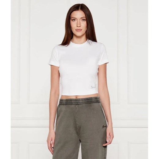 GUESS T-shirt BASIC | Cropped Fit ze sklepu Gomez Fashion Store w kategorii Bluzki damskie - zdjęcie 184357405