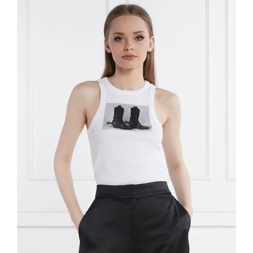 HUGO Top Classic Tank_2 | Slim Fit ze sklepu Gomez Fashion Store w kategorii Bluzki damskie - zdjęcie 184357435