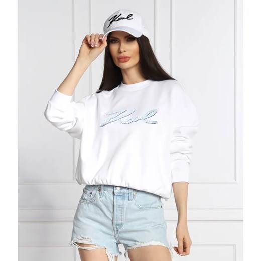 Karl Lagerfeld Bluza | Regular Fit ze sklepu Gomez Fashion Store w kategorii Bluzy damskie - zdjęcie 184357438