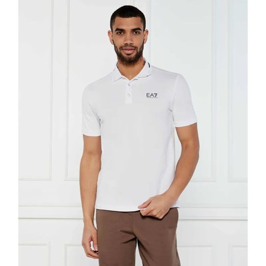 EA7 Polo | Slim Fit | stretch pique ze sklepu Gomez Fashion Store w kategorii T-shirty męskie - zdjęcie 184357468