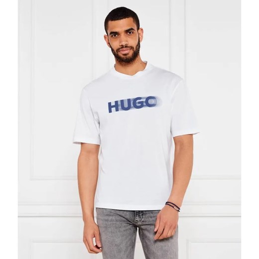 Hugo Blue T-shirt Nalax | Regular Fit ze sklepu Gomez Fashion Store w kategorii T-shirty męskie - zdjęcie 184357479
