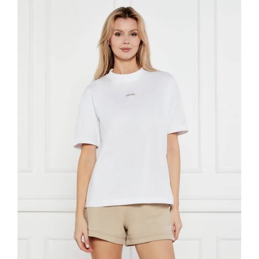 Calvin Klein Jeans T-shirt Boyfriend | Oversize fit ze sklepu Gomez Fashion Store w kategorii Bluzki damskie - zdjęcie 184357508