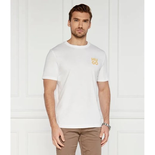 HUGO T-shirt | Regular Fit ze sklepu Gomez Fashion Store w kategorii T-shirty męskie - zdjęcie 184357545