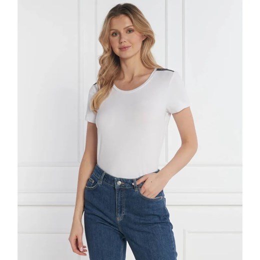 EA7 T-shirt | Slim Fit ze sklepu Gomez Fashion Store w kategorii Bluzki damskie - zdjęcie 184357556