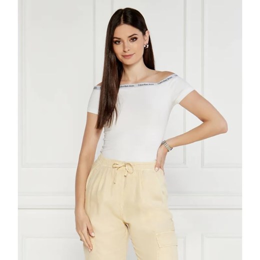 Calvin Klein Jeans Bluzka | Slim Fit ze sklepu Gomez Fashion Store w kategorii Bluzki damskie - zdjęcie 184357648