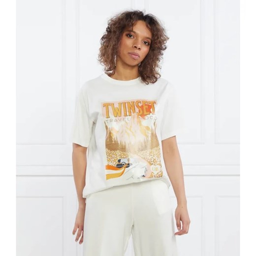 Twinset U&B T-shirt | Classic fit ze sklepu Gomez Fashion Store w kategorii Bluzki damskie - zdjęcie 184357749