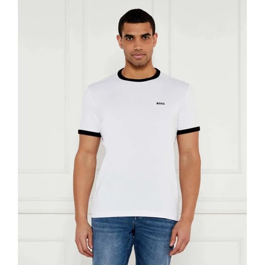 BOSS GREEN T-shirt Tape Rib | Regular Fit | stretch ze sklepu Gomez Fashion Store w kategorii T-shirty męskie - zdjęcie 184357759