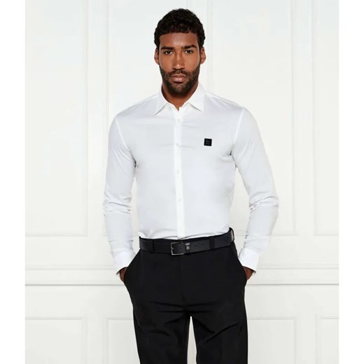 HUGO Koszula Ermo | Slim Fit | stretch ze sklepu Gomez Fashion Store w kategorii Koszule męskie - zdjęcie 184357788