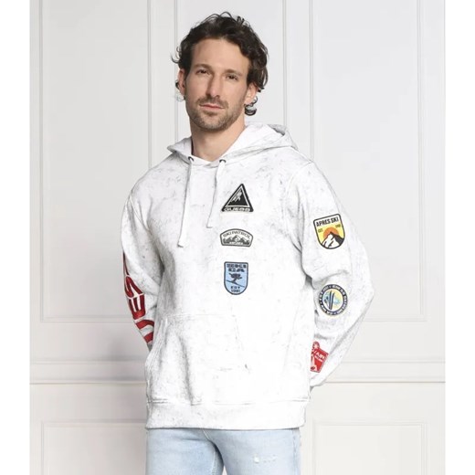 GUESS Bluza HEAVY FINCH WASHD PATCHES | Regular Fit Guess L promocja Gomez Fashion Store
